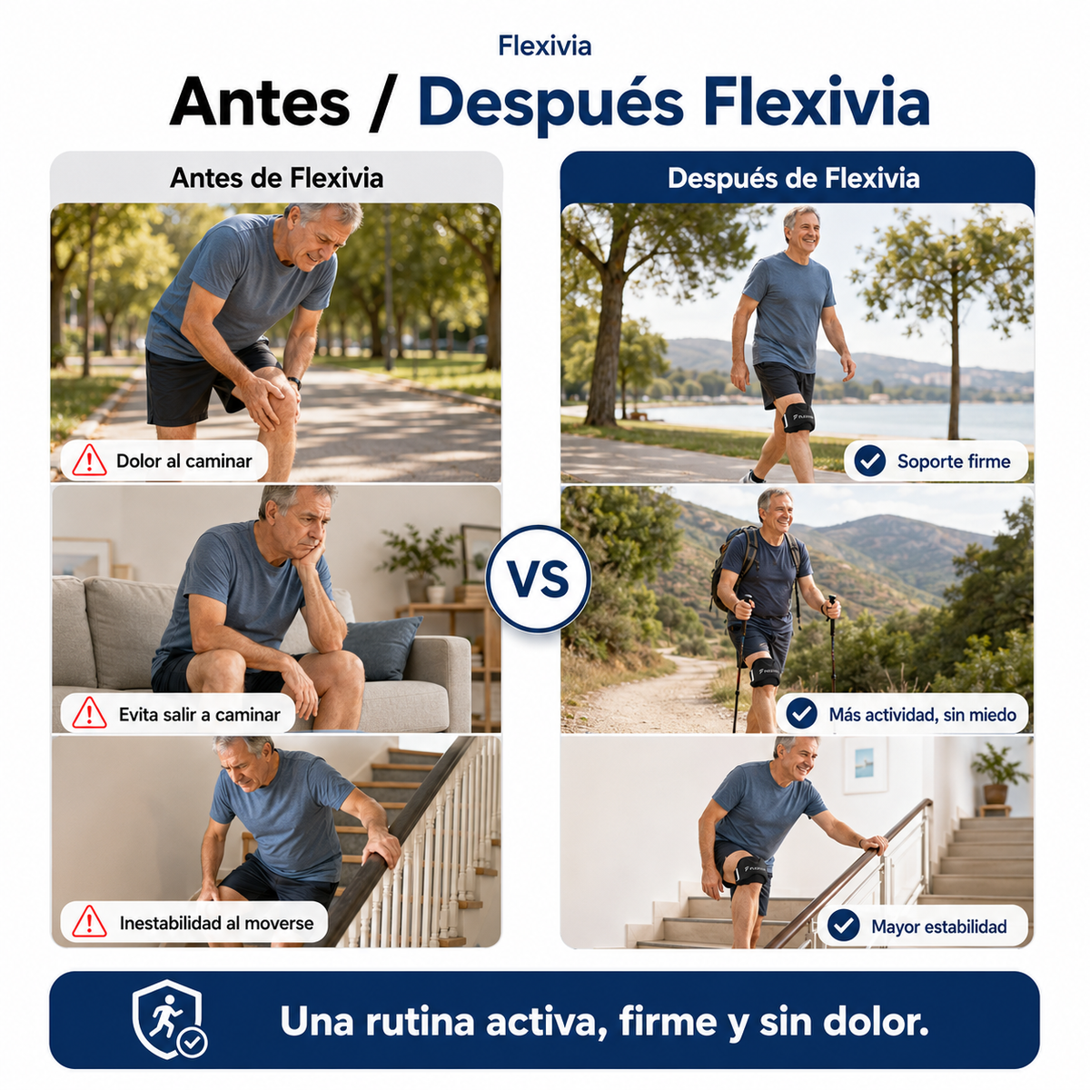Flexivia Rodillera de Soporte Articular
